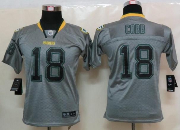 Cheap Women Nike Green Bay Packers #18 Randall Cobb Grey Lights Out Elite NFL Jerseys