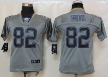 Cheap Women Nike Baltimore Ravens 82 Torrey Smith Grey Lights Out Elite NFL Jerseys