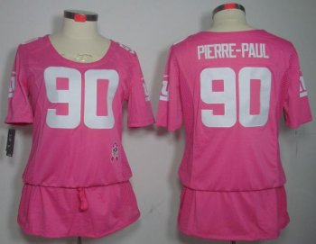 Cheap Women Nike New York Giants #90 Jason Pierre-Paul Pink Breast Cancer Awareness NFL Jersey