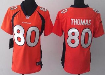 Cheap Women Nike Denver Broncos 80 Julius Thomas Orange NFL Jerseys 2013 New Style