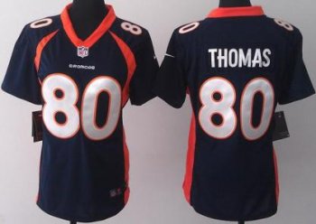 Cheap Women Nike Denver Broncos 80 Julius Thomas Blue NFL Jerseys 2013 New Style