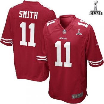 Kids Nike San Francisco 49ers 11 Alex Smith Red 2013 Super Bowl NFL Jersey Cheap