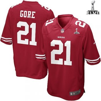 Kids Nike San Francisco 49ers 21 Frank Gore Red 2013 Super Bowl NFL Jersey Cheap