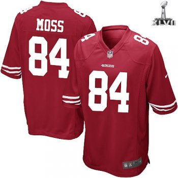 Kids Nike San Francisco 49ers 84 Randy Moss Red 2013 Super Bowl NFL Jersey Cheap