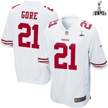 Kids Nike San Francisco 49ers 21 Frank Gore White 2013 Super Bowl NFL Jersey Cheap