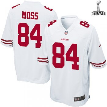 Kids Nike San Francisco 49ers 84 Randy Moss White 2013 Super Bowl NFL Jersey Cheap