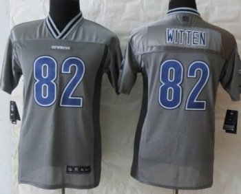 Kids Nike Dallas cowboys 82 Jason Witten Grey Vapor Elite NFL Jerseys Cheap