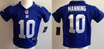 Baby Nike New York Giants 10 Eli Manning Blue NFL Jerseys For Cheap