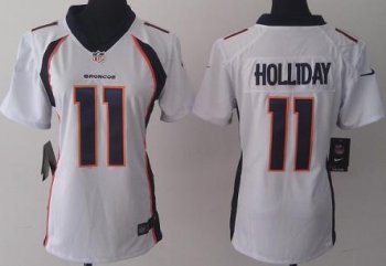 Cheap Women Nike Denver Broncos 11 Trindon Holliday White NFL Jerseys 2013 New Style