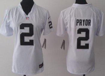 Cheap Women Nike Oakland Raiders 2 Terrelle Pryor White NFL Jersey