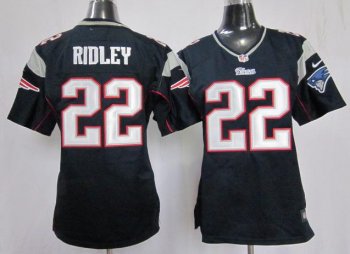 Cheap Women Nike New England Patriots 22 Stevan Ridley Blue NFL Jerseys