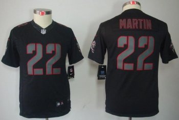 Kids Nike Tampa Bay Buccaneers 22 Doug Martin Black Impact LIMITED NFL Jerseys Cheap