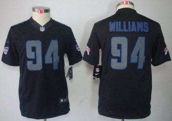 Kids Nike Buffalo Bills #94 Williams Black Impact LIMITED NFL Jerseys Cheap