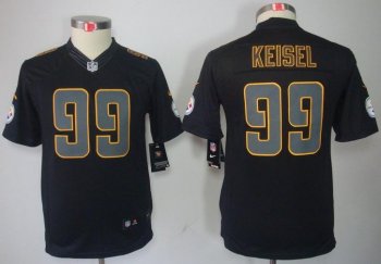 Kids Nike Pittsburgh Steelers 99# Brett Keisel Black Impact LIMITED NFL Jerseys Cheap