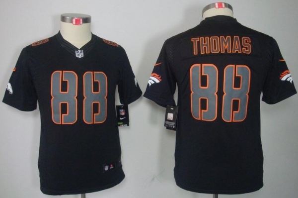 Kids Nike Denver Broncos 88# Demaryius Thomas Black Impact LIMITED NFL Jerseys Cheap