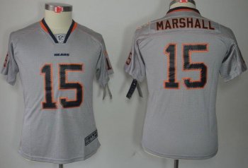 Kids Nike Chicago Bears #15 Brandon Marshall Lights Out Grey NFL Jerseys Cheap