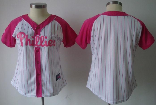 Cheap Women Philadelphia Phillies Blank 2012 Ladies Splash Fashion White MLB Jerseys