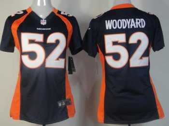 Cheap Women Nike Denver Broncos 52 Woodyard Blue LIMITED NFL Jerseys