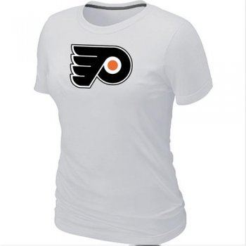 Cheap Women Philadelphia Flyers Big & Tall Logo White NHL T-Shirt