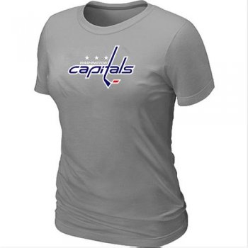 Cheap Women Washington Capitals Big & Tall Logo L.Grey NHL T-Shirt