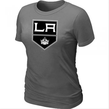 Cheap Women Los Angeles Kings Big & Tall Logo D.Grey NHL T-Shirt