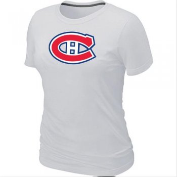 Cheap Women Montr??al Canadiens Big & Tall Logo White NHL T-Shirt