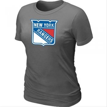 Cheap Women New York Rangers Big & Tall Logo D.Grey NHL T-Shirt