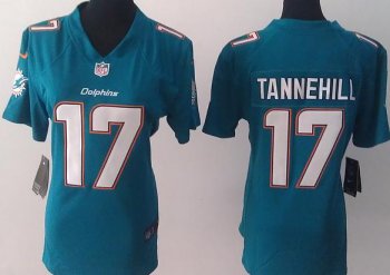 Cheap Women Nike Miami Dolphins 17 Ryan Tannehill Green NFL Jerseys 2013 New Style