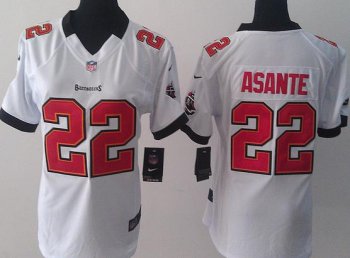 Cheap Women Nike Tampa Bay Buccaneers 22 Larry Asante White NFL Jerseys