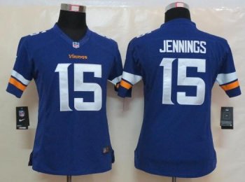 Cheap Women Nike Minnesota Vikings 15 Greg Jennings Purple Limited NFL Football Jerseys 2013 New Style