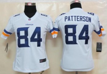 Cheap Women Nike Minnesota Vikings 84 Cordarrelle Patterson White Limited NFL Football Jerseys 2013 New Style