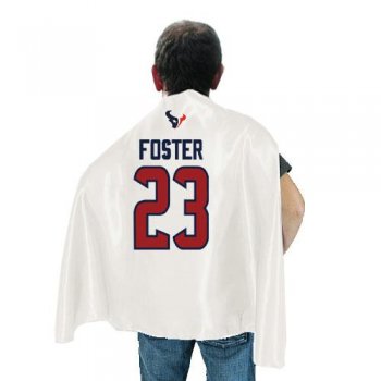 Houston Texans 23 FOSTER White NFL Hero Cape Sale Cheap