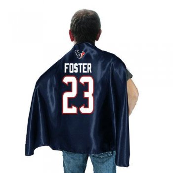 Houston Texans 23 FOSTER Blue NFL Hero Cape Sale Cheap