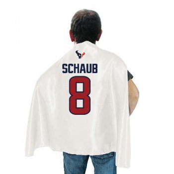 Houston Texans 8 schaub White NFL Hero Cape Sale Cheap