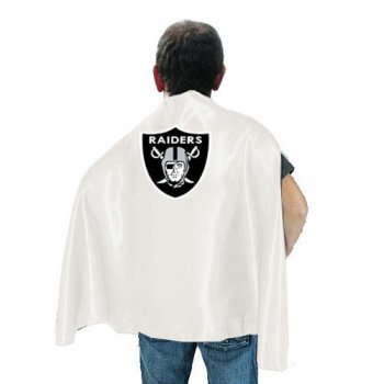 Oakland Raiders White NFL Hero Cape Sale Cheap