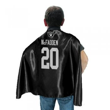 Oakland Raiders 20 Darren McFadden Black NFL Hero Cape Sale Cheap