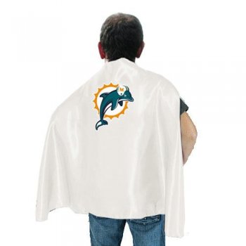 Miami Dolphins White NFL Hero Cape Sale Cheap