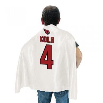 Arizona Cardinals 4 Kolb White NFL Hero Cape Sale Cheap