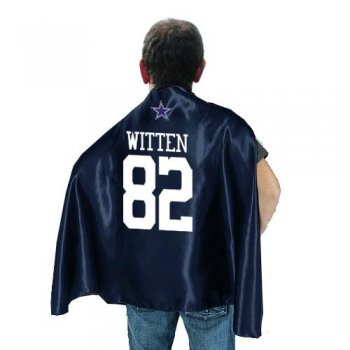 Dallas Cowboys 82 WITTEN Blue NFL Hero Cape Sale Cheap