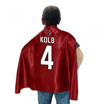 Arizona Cardinals 4 Kolb Red NFL Hero Cape Sale Cheap