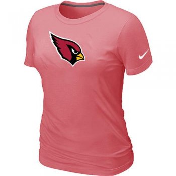 Cheap Women Nike Arizona Cardinals Pink Logo NFL Football T-Shirt