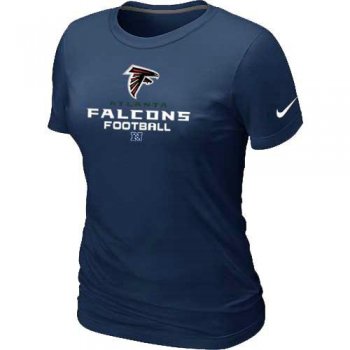 Cheap Women Nike Atlanta Falcons D.Blue Critical Victory NFL Football T-Shirt