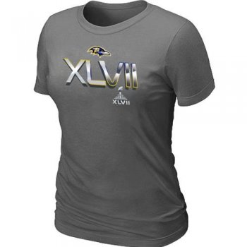 Cheap Women Nike Baltimore Ravens 2012 Super Bowl XLVII On Our Way D.Grey NFL Football T-Shirt