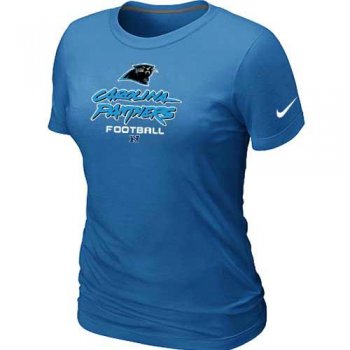 Cheap Women Nike Carolina Panthers L.blue Critical Victory NFL Football T-Shirt