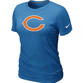 Cheap Women Nike Chicago Bears L.blue Logo NFL Football T-Shirt