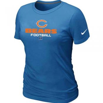 Cheap Women Nike Chicago Bears L.blue Critical Victory NFL Football T-Shirt