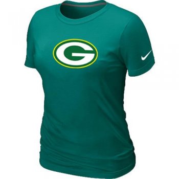 Cheap Women Nike Green Bay Packers L.Green Logo NFL Football T-Shirt