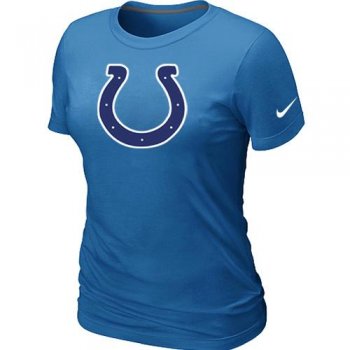 Cheap Women Nike Indianapolis Colts L.blue Logo NFL Football T-Shirt