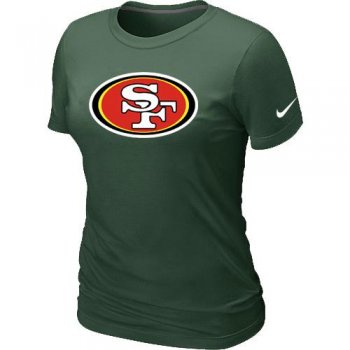 Cheap Women Nike San Francisco 49ers D.Green Logo NFL Football T-Shirt