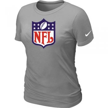 Cheap Women Nike Shield L.Grey Logo NFL Football T-Shirt